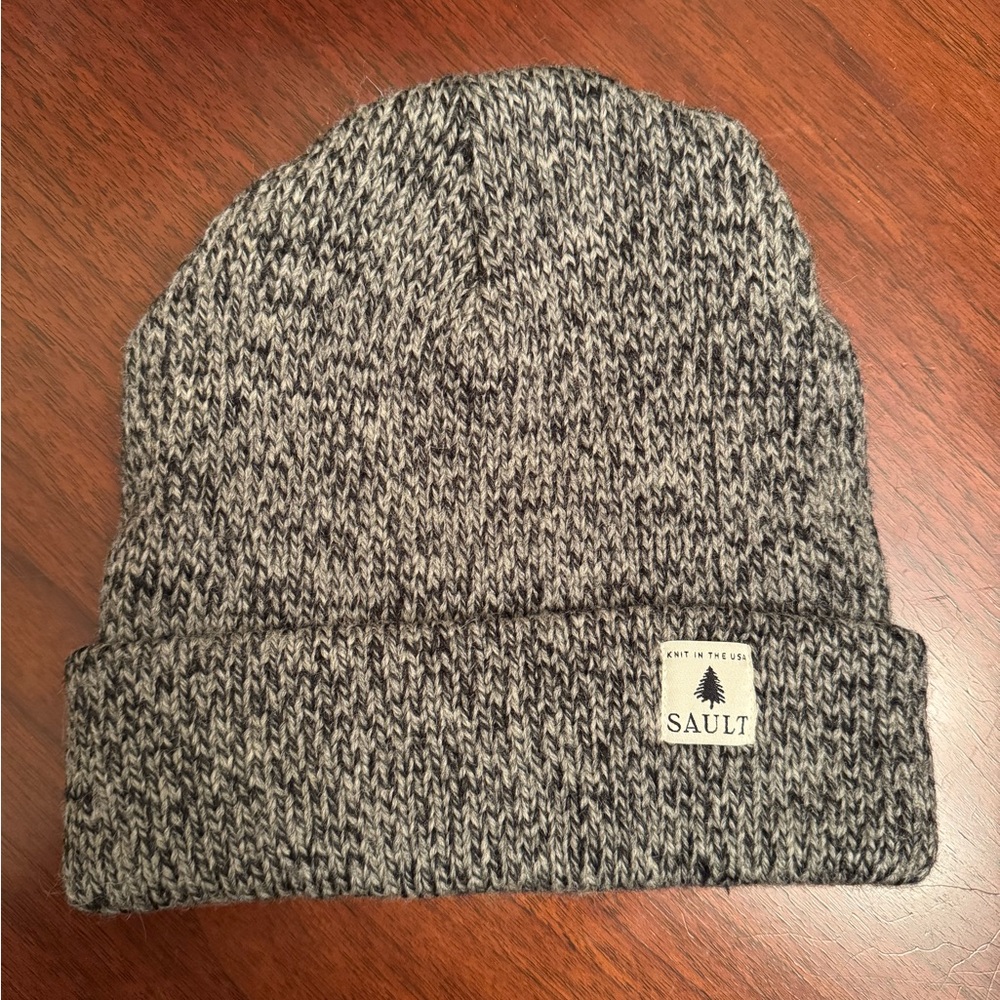 Gray wool Knit Beanie
